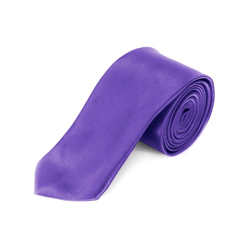 Herren krawatte slim lila - lila,