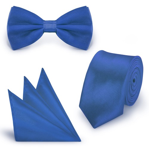 Set blau krawatte fliege - blau,